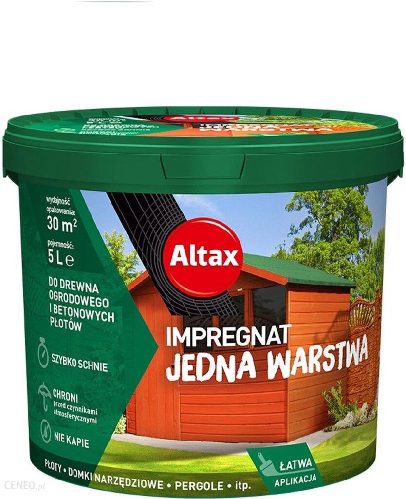 Altax Impregnat do drewna Ogrodowego 5l Tik Altax Impregnat do drewna Ogrodowego 5l Tik