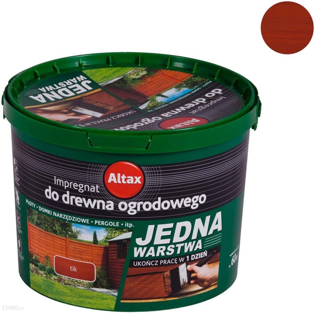 Altax Impregnat do drewna Ogrodowego Tik 10L Altax Impregnat do drewna Ogrodowego Tik 10L