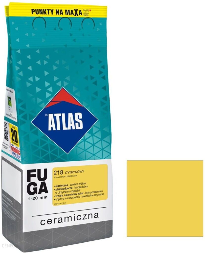 Atlas Fuga Ceramiczna 218 Cytrynowy 2 Kg