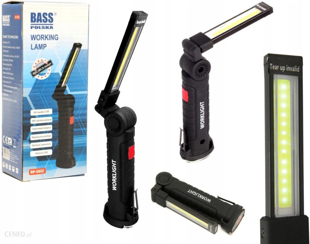 Bass Lampa Warsztatowa Cob Led 6W/2200Mah/1200Lm BP5852