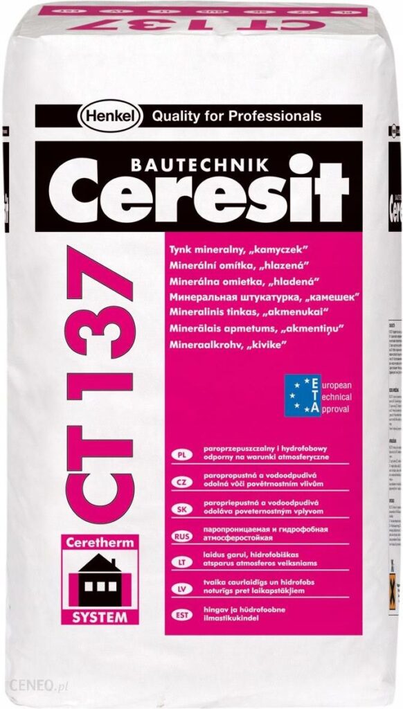 CERESIT TYNK MINERALNY CT137 KAMYCZYKOWY 25KG 261679