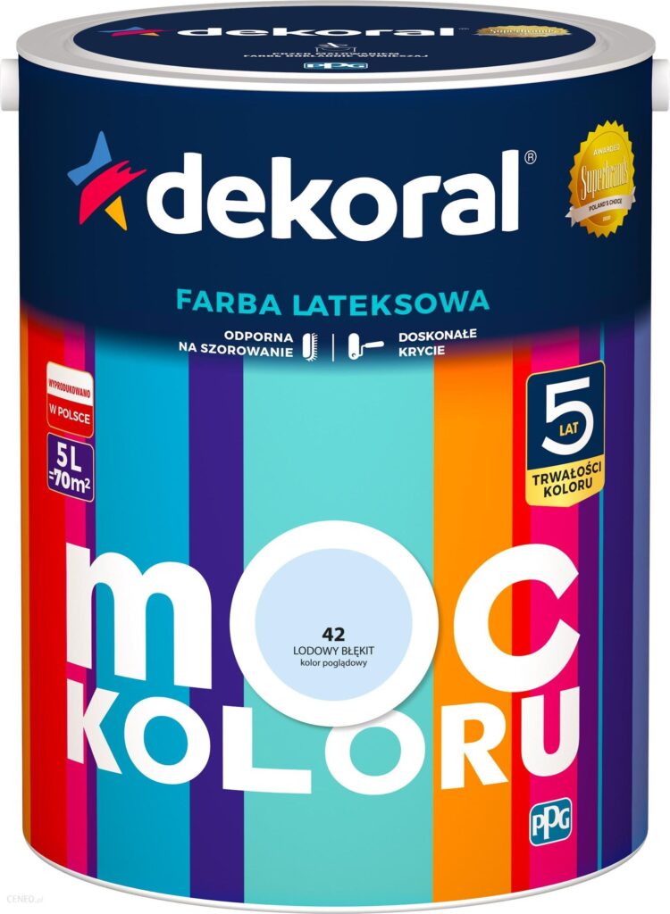 Dekoral Moc Koloru Lodowy błękit 5L