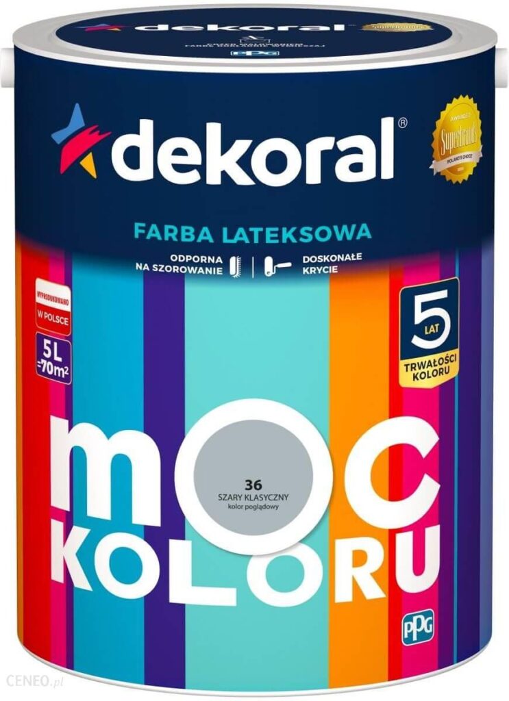 Dekoral Moc Koloru Szary klasyczny 5L