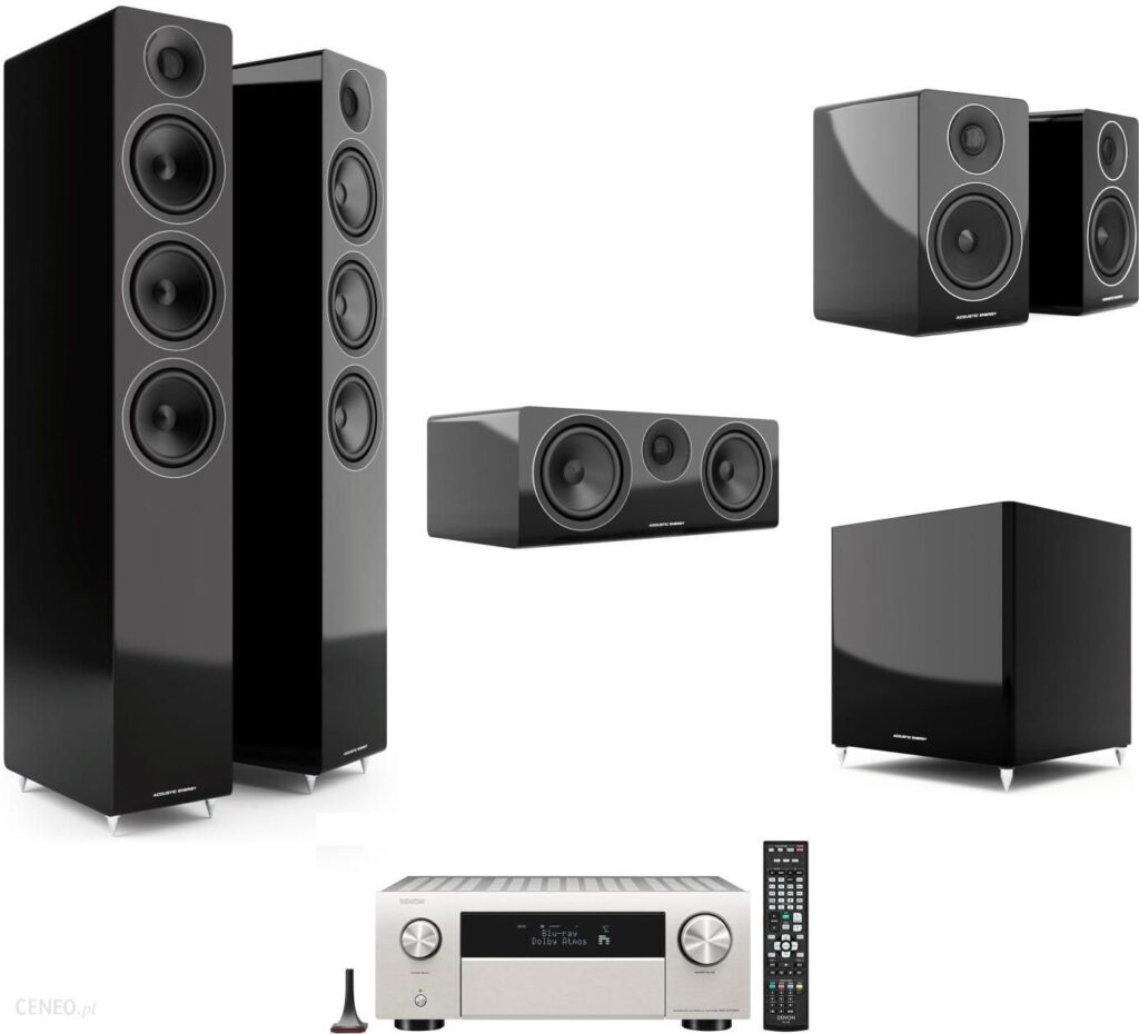 Denon AVC-X4700H + Acoustic Energy AE300 AE320 AE307 AE308 Czarny