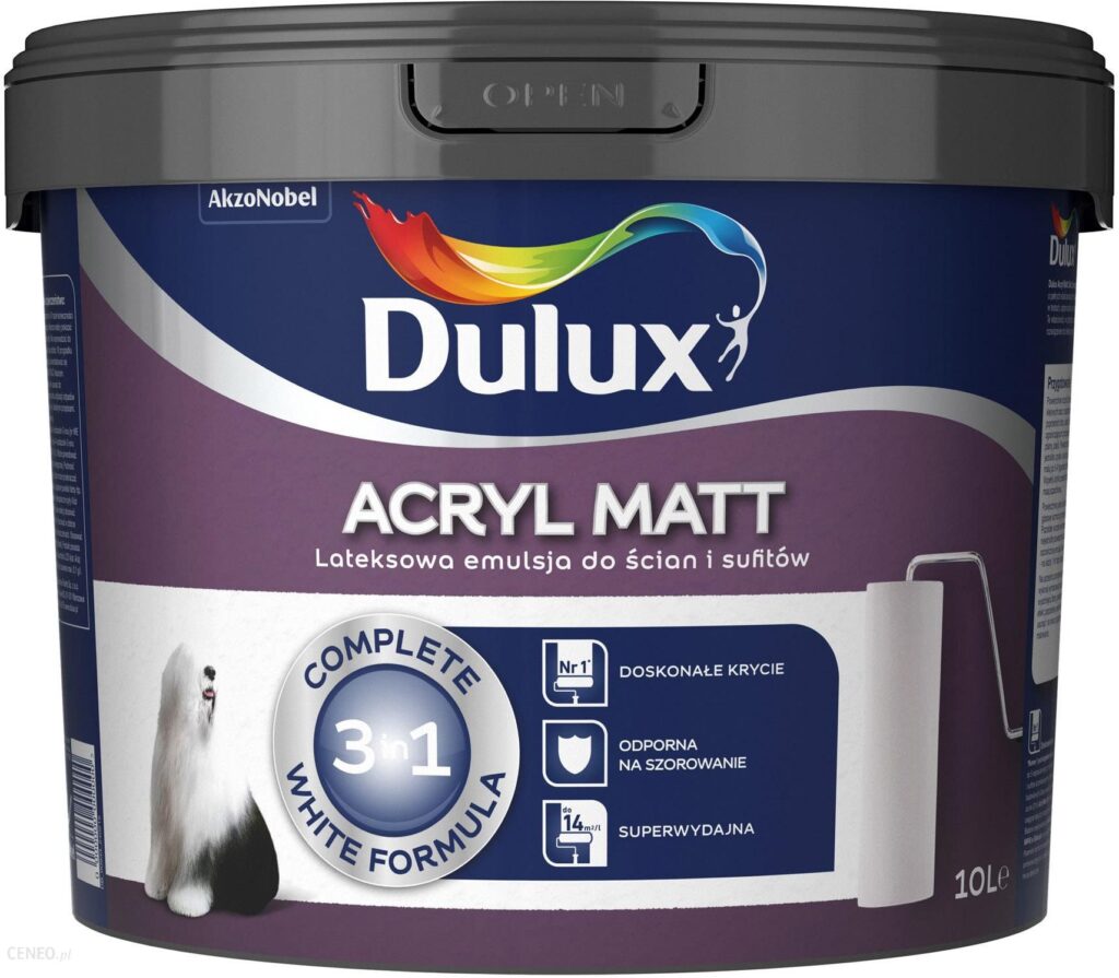 Dulux Acryl Matt Biała 10L