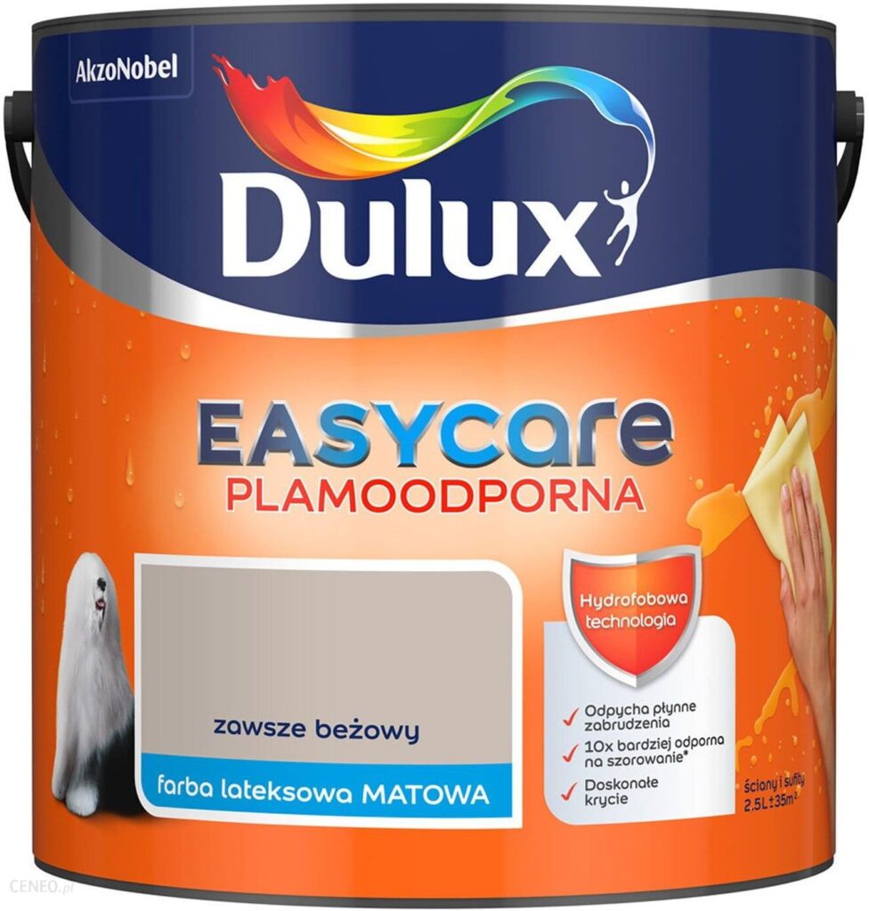 Dulux Emulsja Plamoodporna Easy Care Zawsze Beżowy 2,5 L Dulux Emulsja Plamoodporna Easy Care Zawsze Beżowy 2,5 L