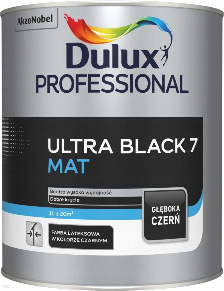 Dulux Farba Professional Ultra Black 7 Mat 1L