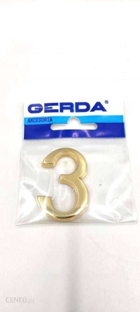 Gerda Cyfra „3” Samoprzyle Ze Znalu 50Mm Złoty Gerda Cyfra „3” Samoprzyle Ze Znalu 50Mm Złoty