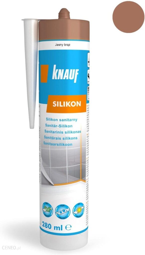 Knauf Silikon Sanitarny Jasny Brąz 280 Ml Knauf Silikon Sanitarny Jasny Brąz 280 Ml