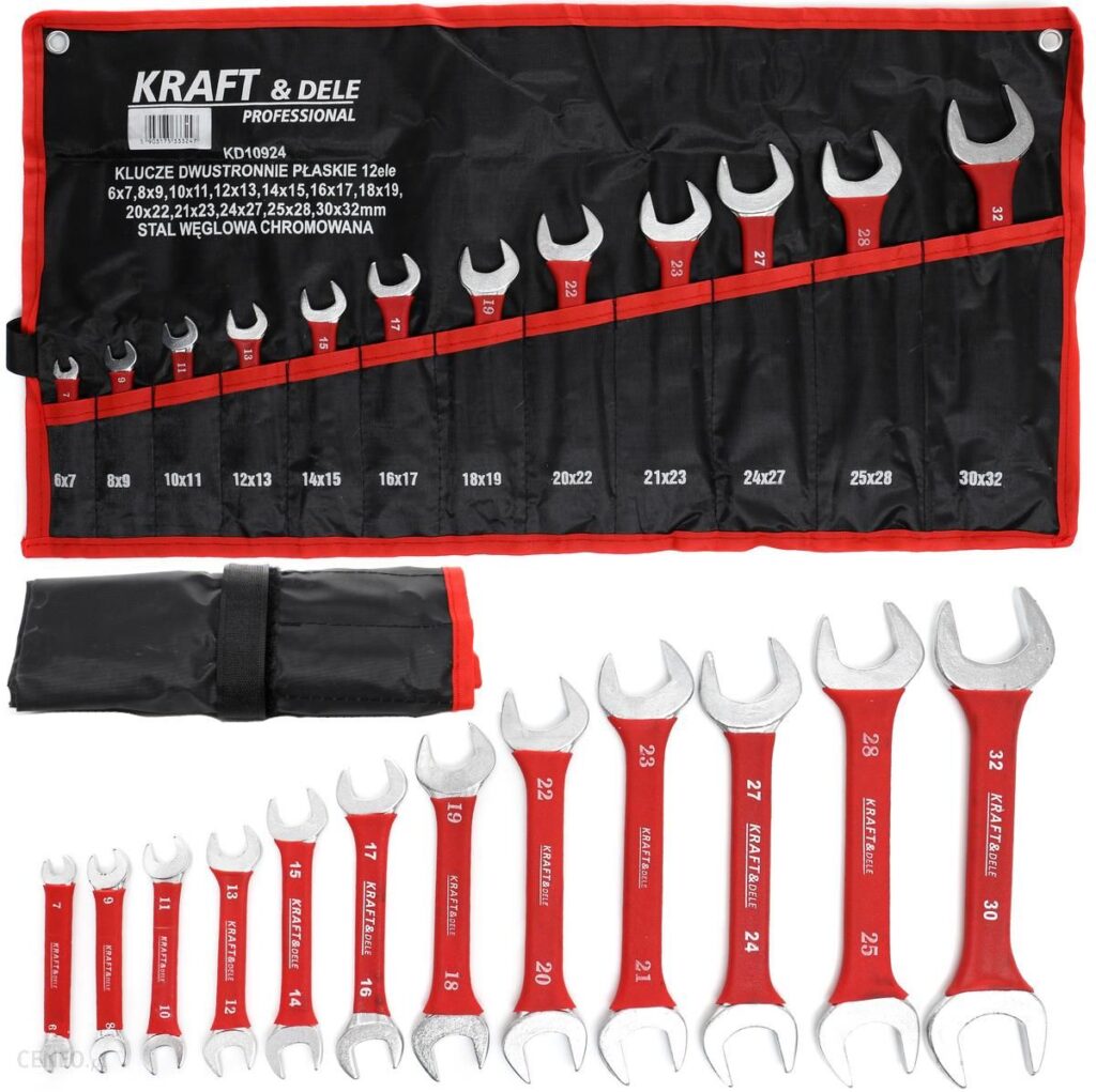 Kraft&Amp;Dele Kraft&Amp;Delee Płaskie Gumowane Kpl. 12Cz. 6-32Mm Kraft&Dele KD10924
