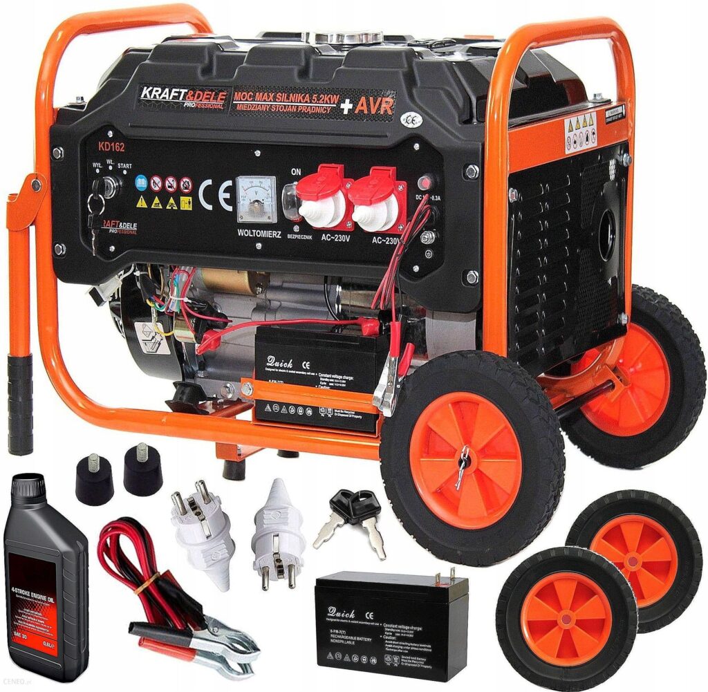 Kraft&Dele Agregat Prądotwórczy KW6500 Prądu Ele-starter Avr+ KD162