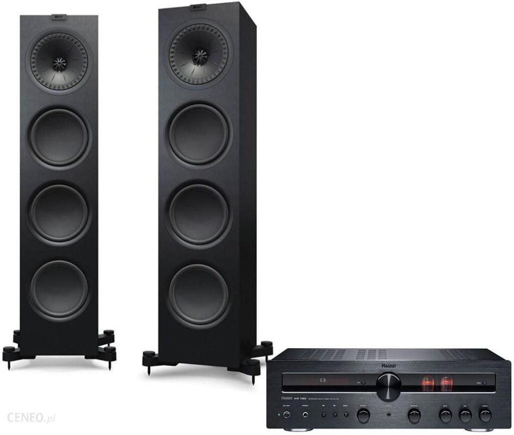 Magnat MR 780 Czarny + Kef Q950 Czarny