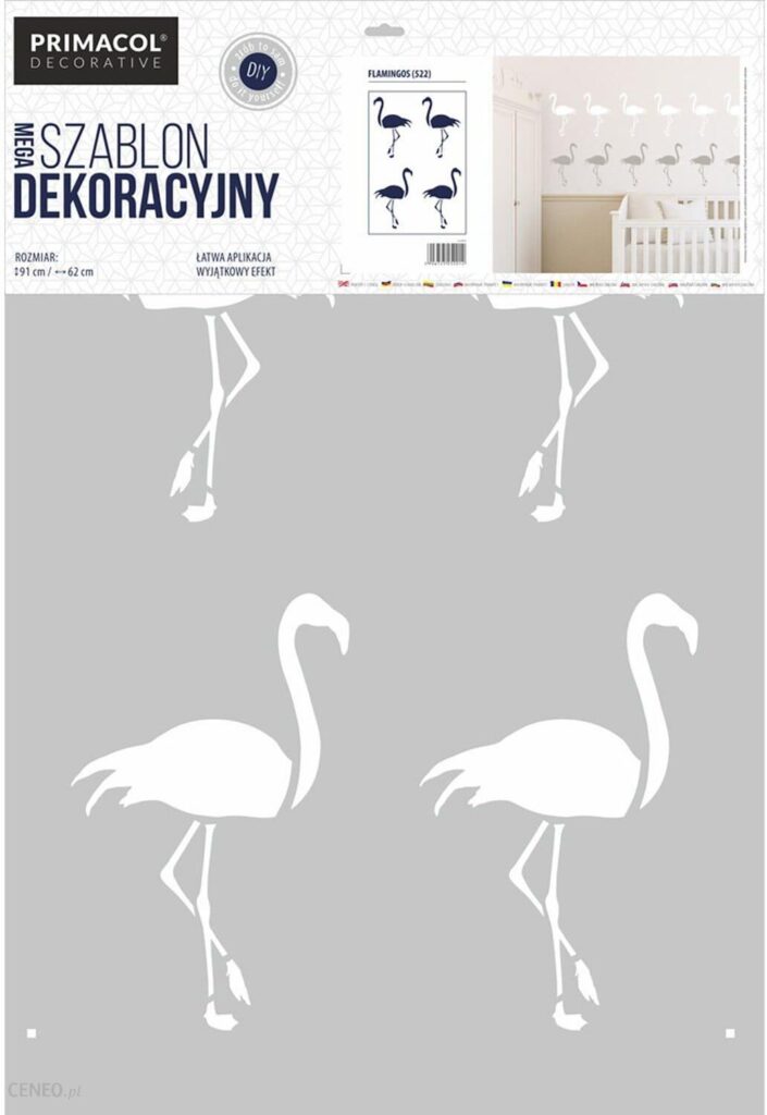 Primacol Szablon Dekoracyjny Mega 522 Flamingos 250355