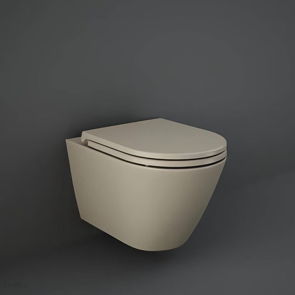 Rak Ceramics Rak Feeling Rimless Cappucino Mat RST23514A+RSTSC3901514 Rak Ceramics Rak Feeling Rimless Cappucino Mat RST23514A+RSTSC3901514