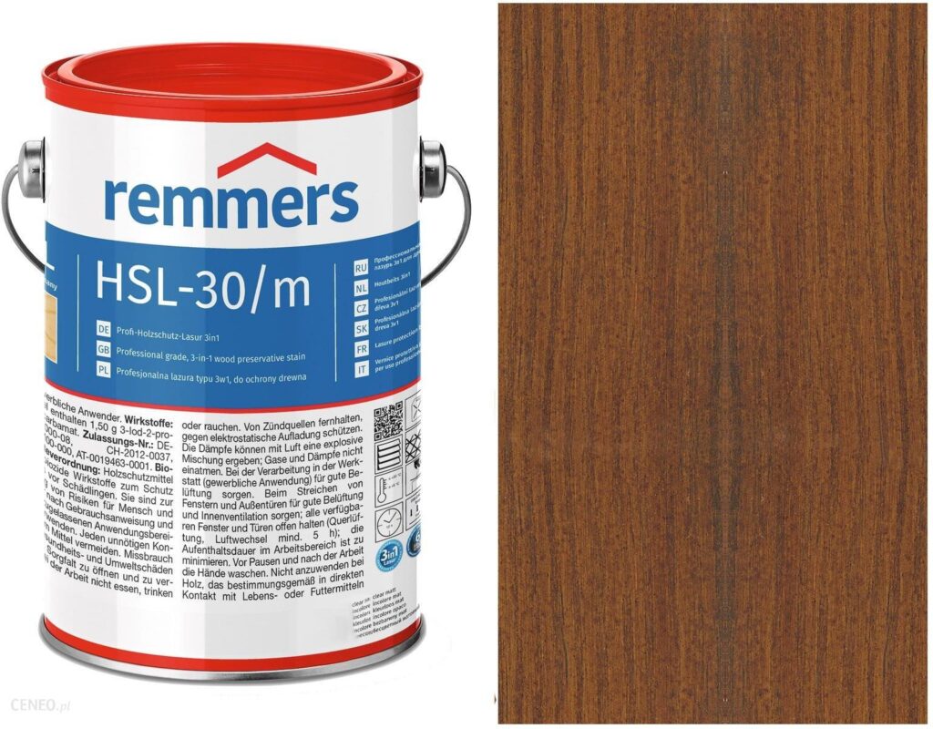Remmers Hsl-30 Profi Hk-Lasur Orzech 20L