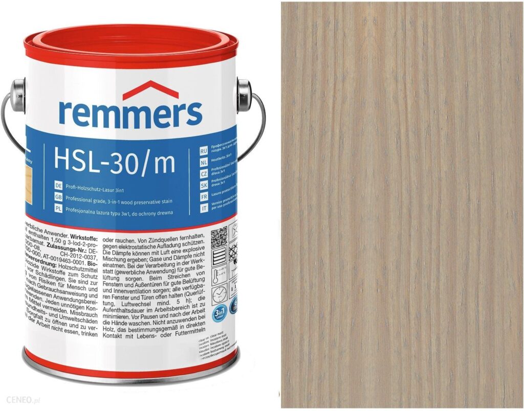 Remmers Hsl-30 Profi Hk-Lasur Srebrnoszary 20L