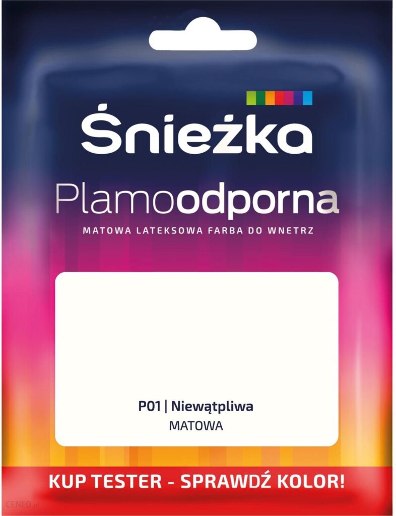 Śnieżka Plamoodporna P01 Niewątpliwa 0,03L Śnieżka Plamoodporna P01 Niewątpliwa 0,03L