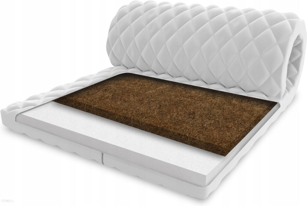 ŚpijZdrowo Materac nawierzchniowy Kokos Topper 7cm 120×200