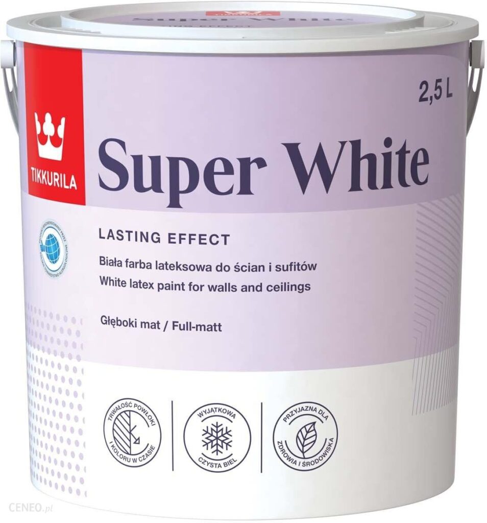 Tikkurila Super White 2,5l BIAŁA C078910008 Tikkurila Super White 2,5l BIAŁA C078910008
