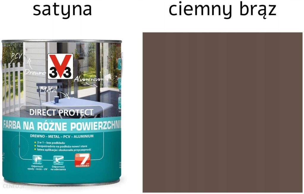 V33 Direct Farba Na Różne Powierzchnie Brąz 2,5L
