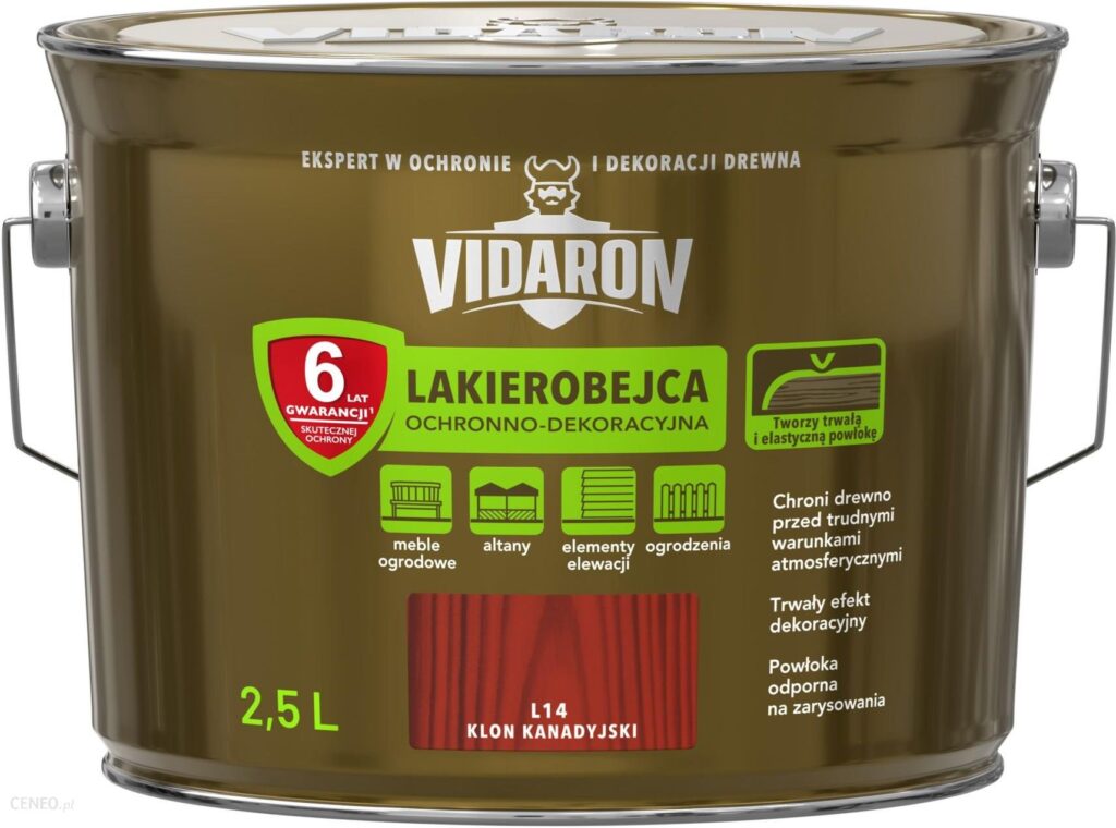 Vidaron Lakierobejca Ochronno-dekoracyjna L14 Klon Kanadyjski 2,5 L