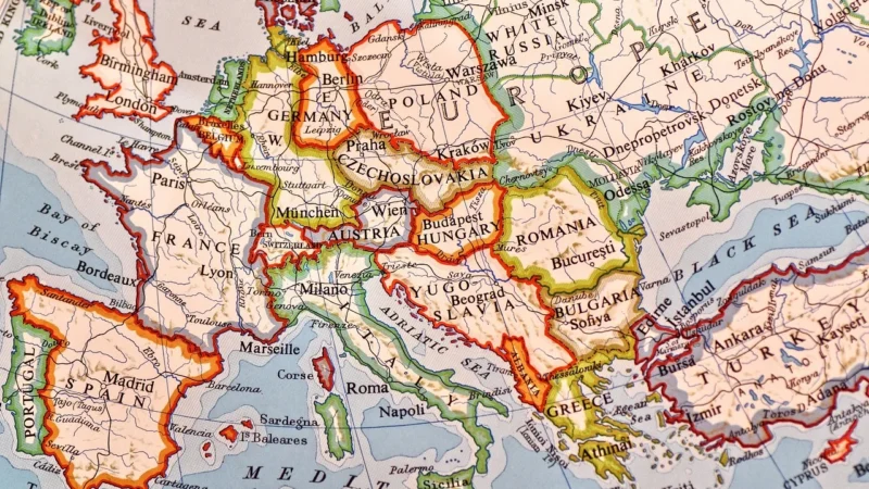 ARTGEIST FOTOTAPETA OPTYCZNA MAPA POLSKI POLSKA 250X193