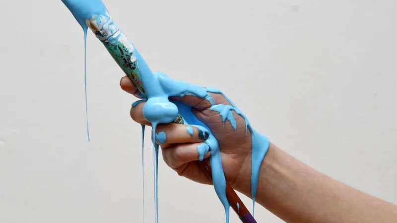 Dulux Farba Wodna Do Drewna, Metalu I Pcv Rapidry 0,4 L Niebieski Satynowy
