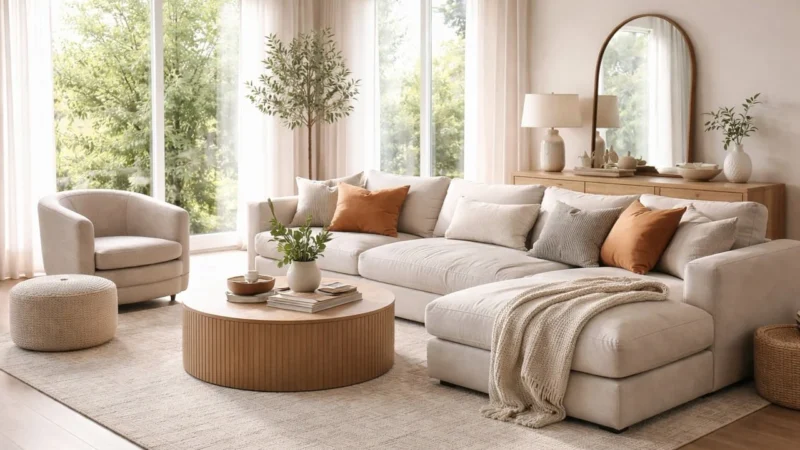 Eltap Sofa Wave Tapicerowana Z Funkcją Spania Do Salonu Minimalistyczna Kompaktowa CK6029